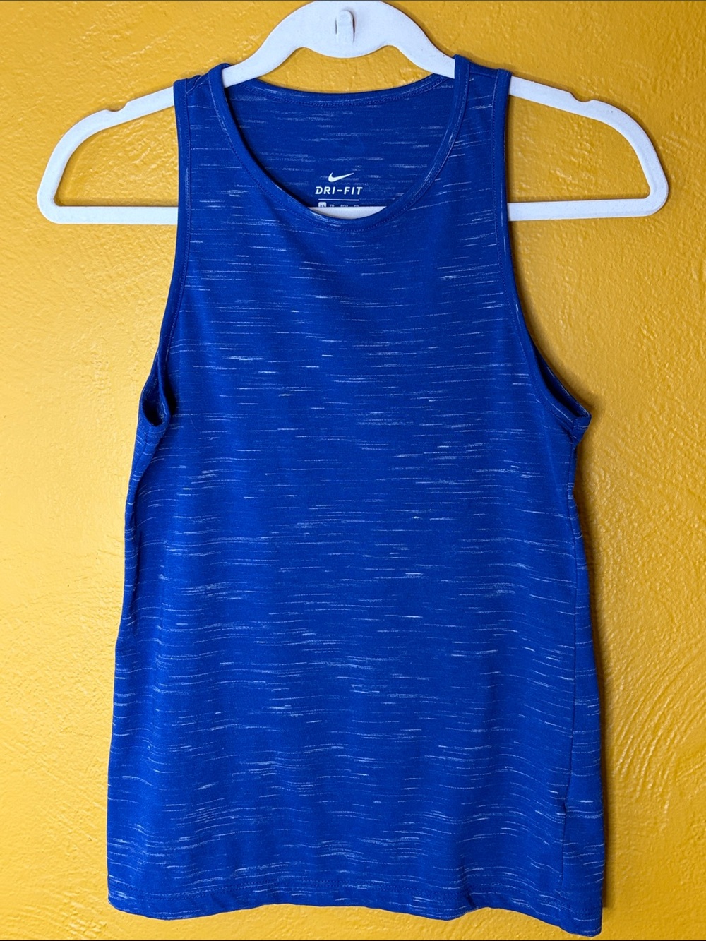 Nike Women’s Royal Blue Heathered Dri-FIT Athletic Tank Like NWOT XS